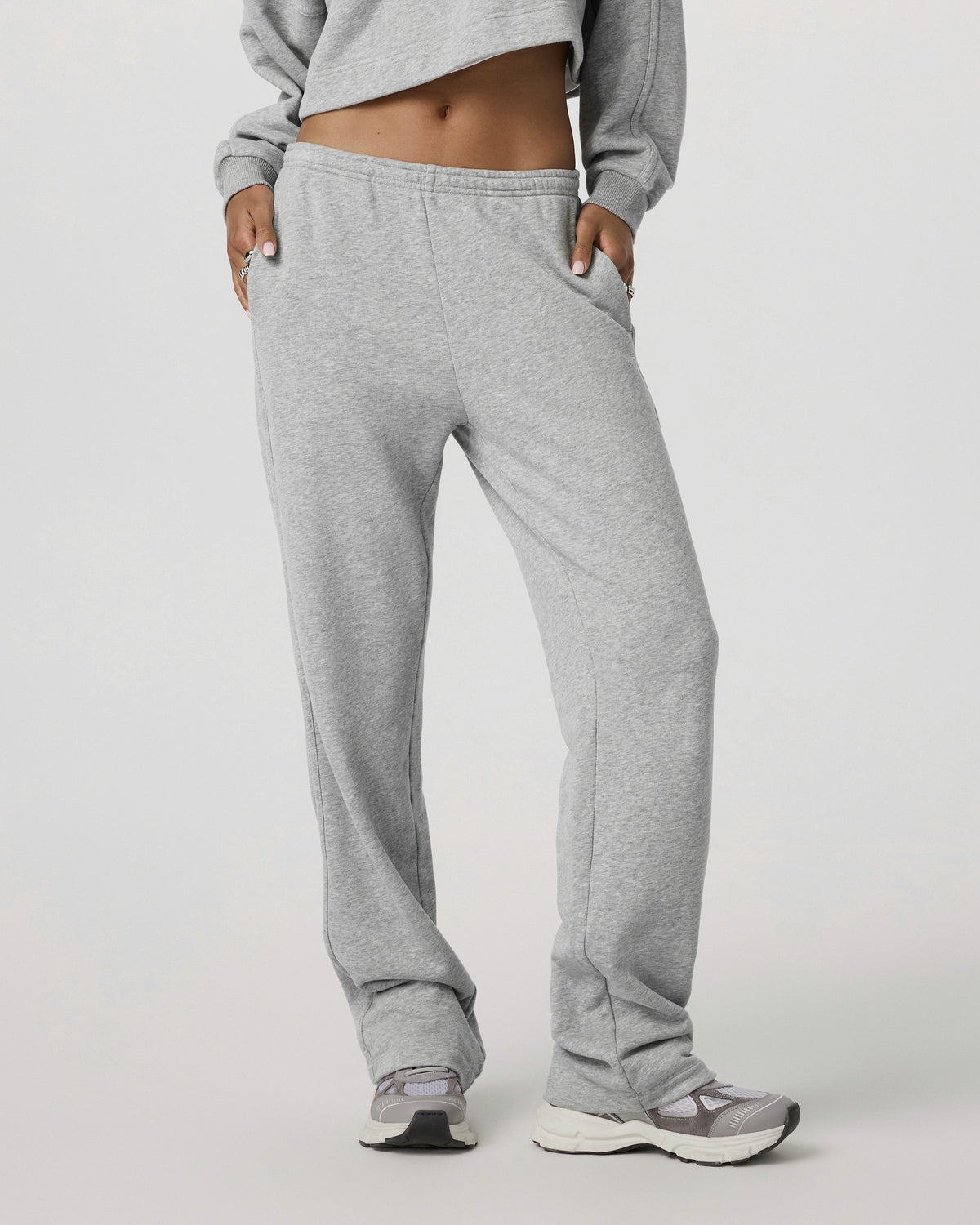 Sedona Straight Leg Sweatpant | Light Grey