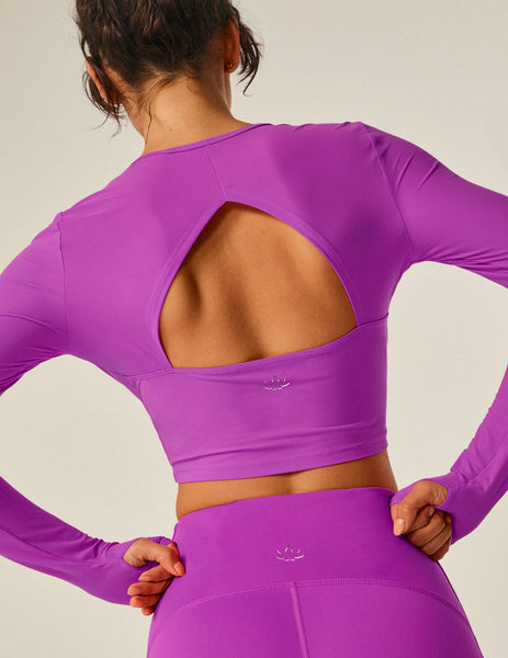 Women's Cardio Cropped Pullover | Violet Berry