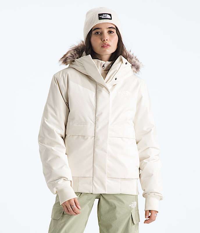 Women's Bomber Jacket | White Dune
