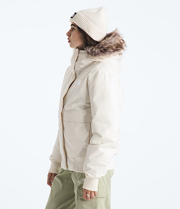 Women's Bomber Jacket | White Dune