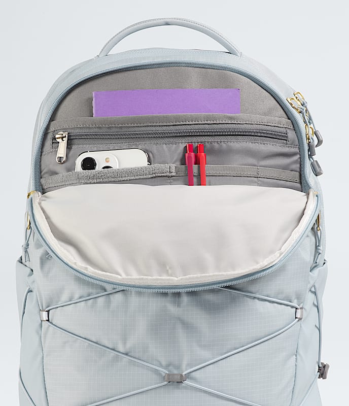 Women's The North Face Borealis Luxe Backpack Frost Grey/Gold Metallic