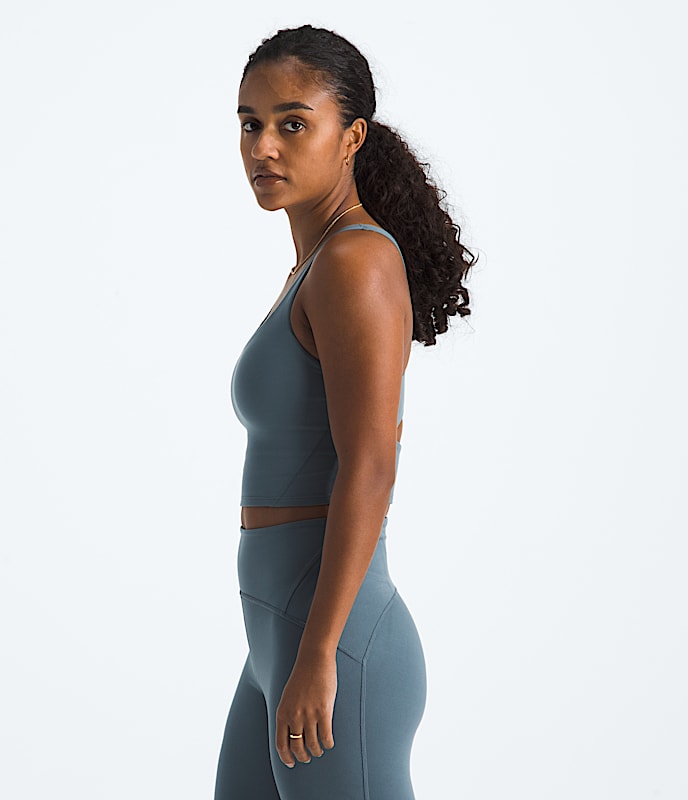 Women's Jaida Long Line Bra | Granite Grey