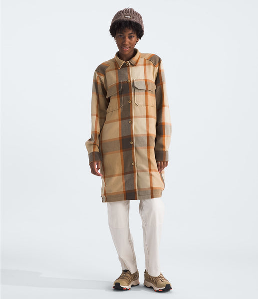 Women's Valley Twill Utility Coat | Khaki Plaid