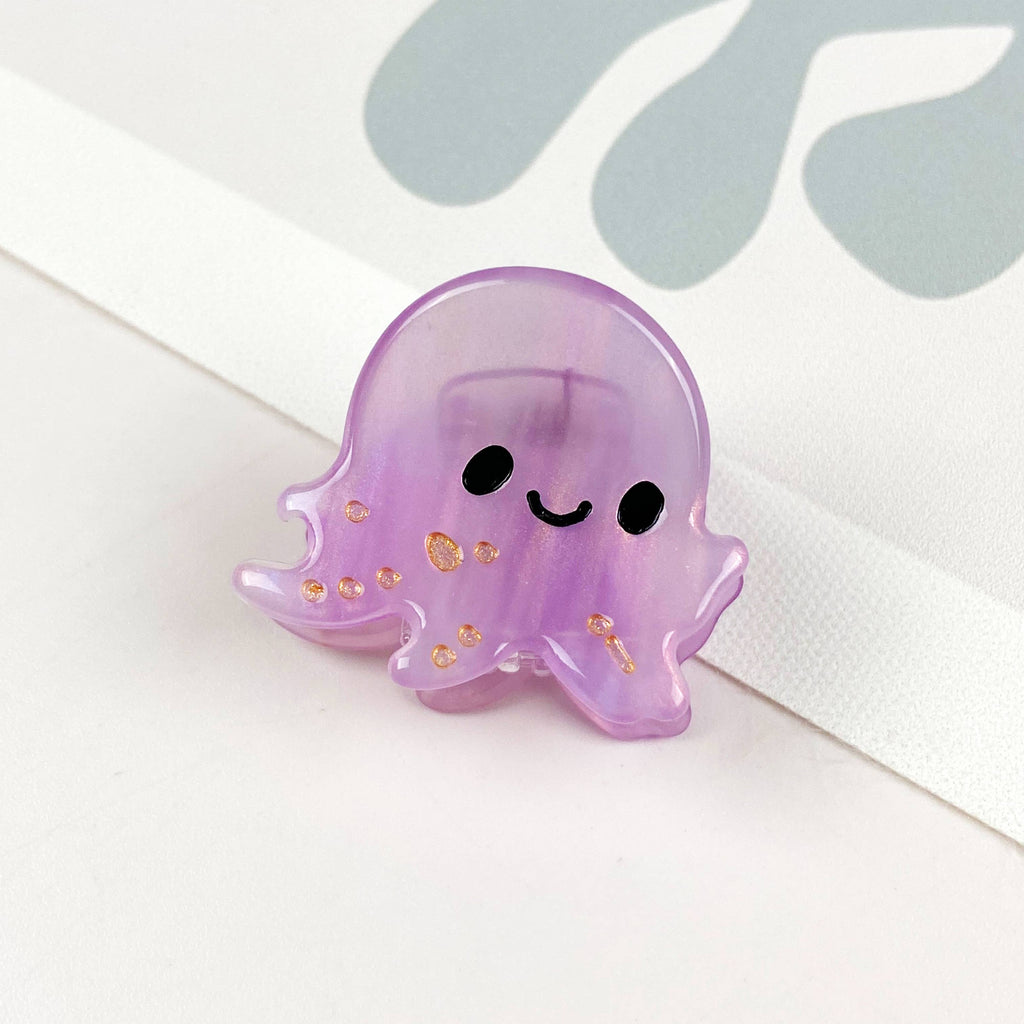 TheDivaSoap - Acetate mini marine life hair clip crab conch claw clip