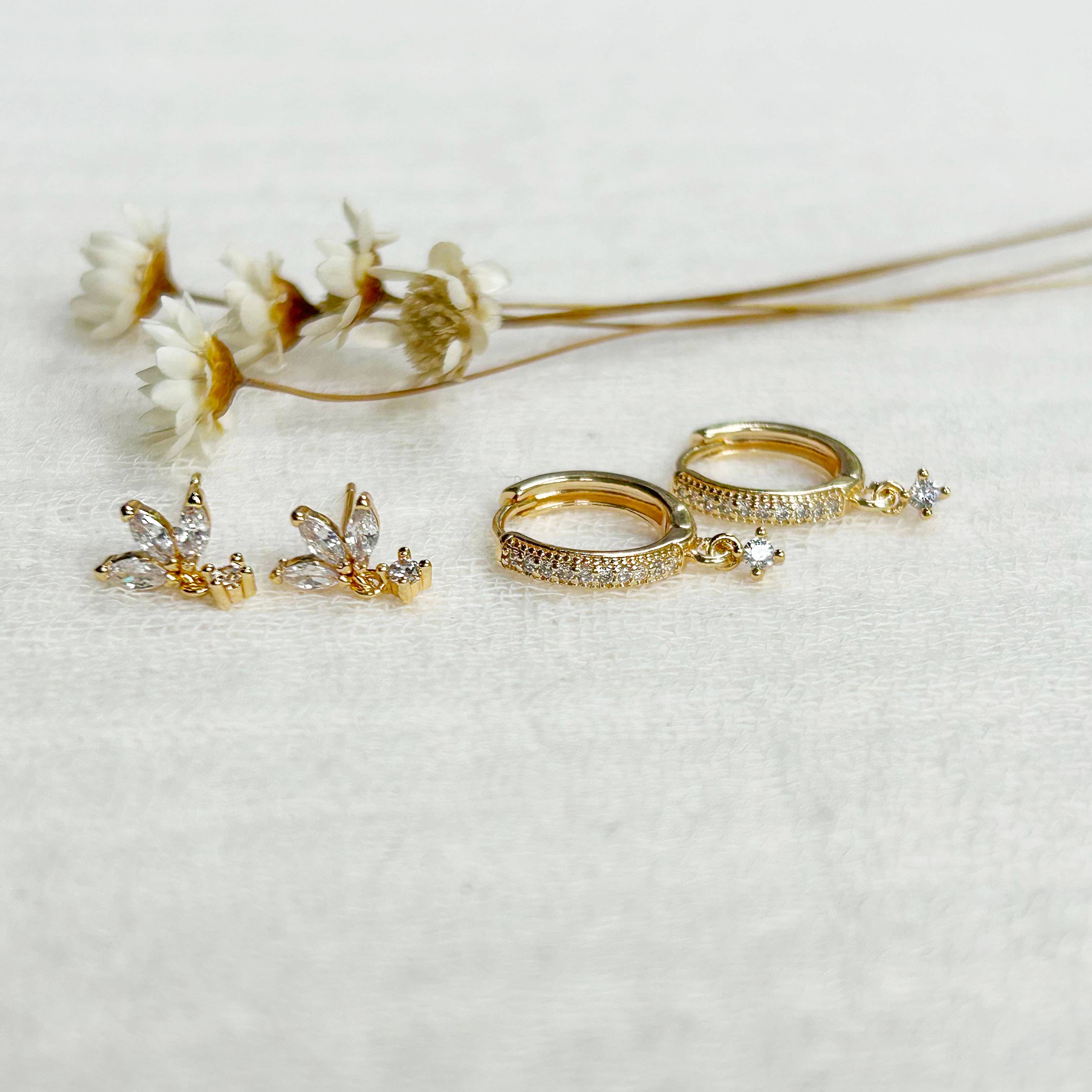 Solitaire Hoop/Stud Stacking Set #7