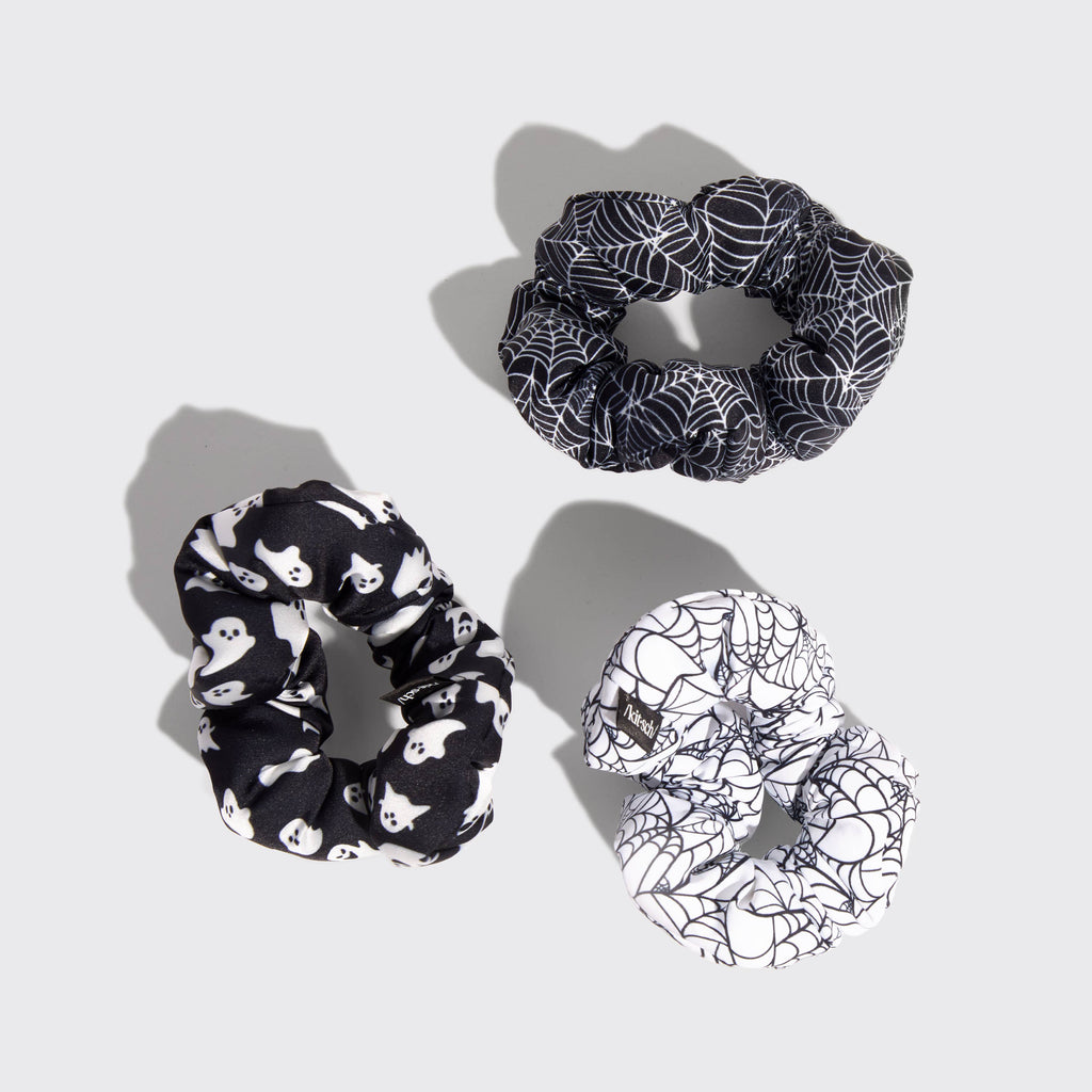 Cloud Scrunchies 3pc Set - Spiderweb