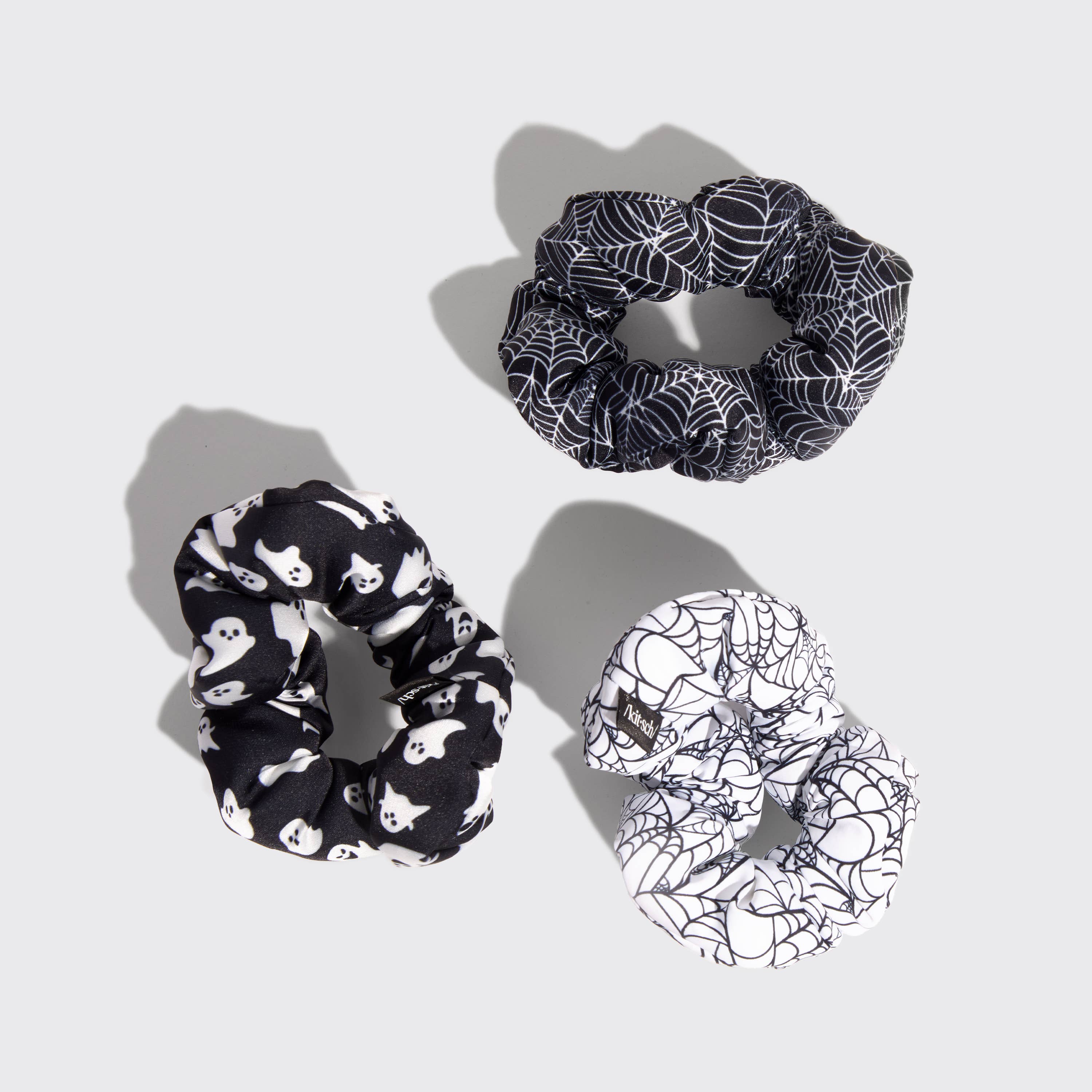 Cloud Scrunchies 3pc Set - Spiderweb
