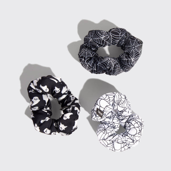 Cloud Scrunchies 3pc Set - Spiderweb
