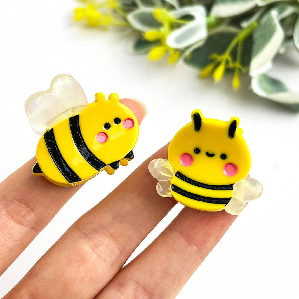 TheDivaSoap - Mini Bee Hair Claw Clip, Insect Hair Clip