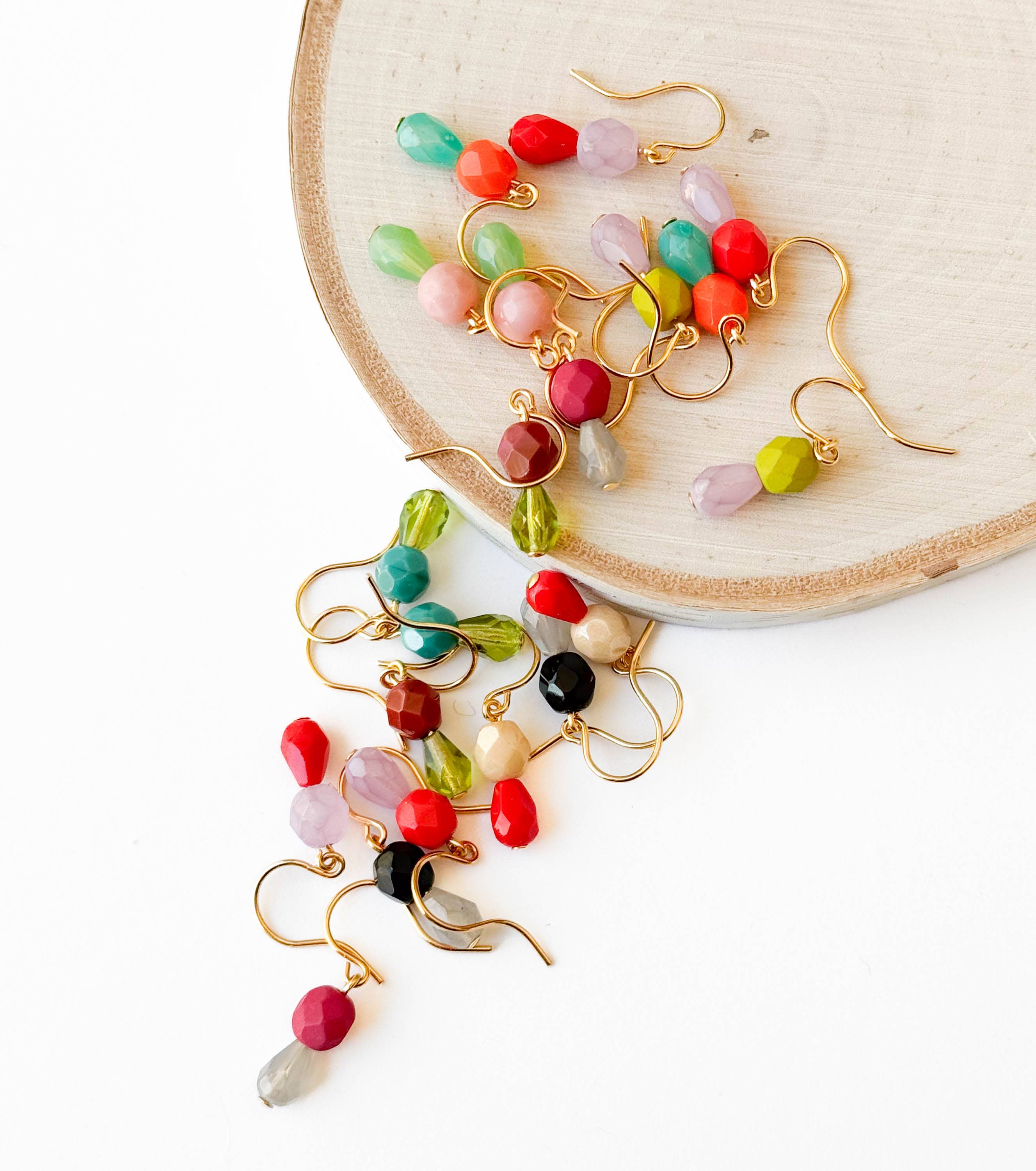 Small Color Drop Earrings