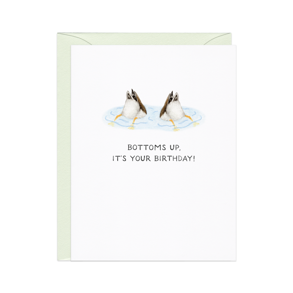 Bottoms Up Ducks Birthday Card