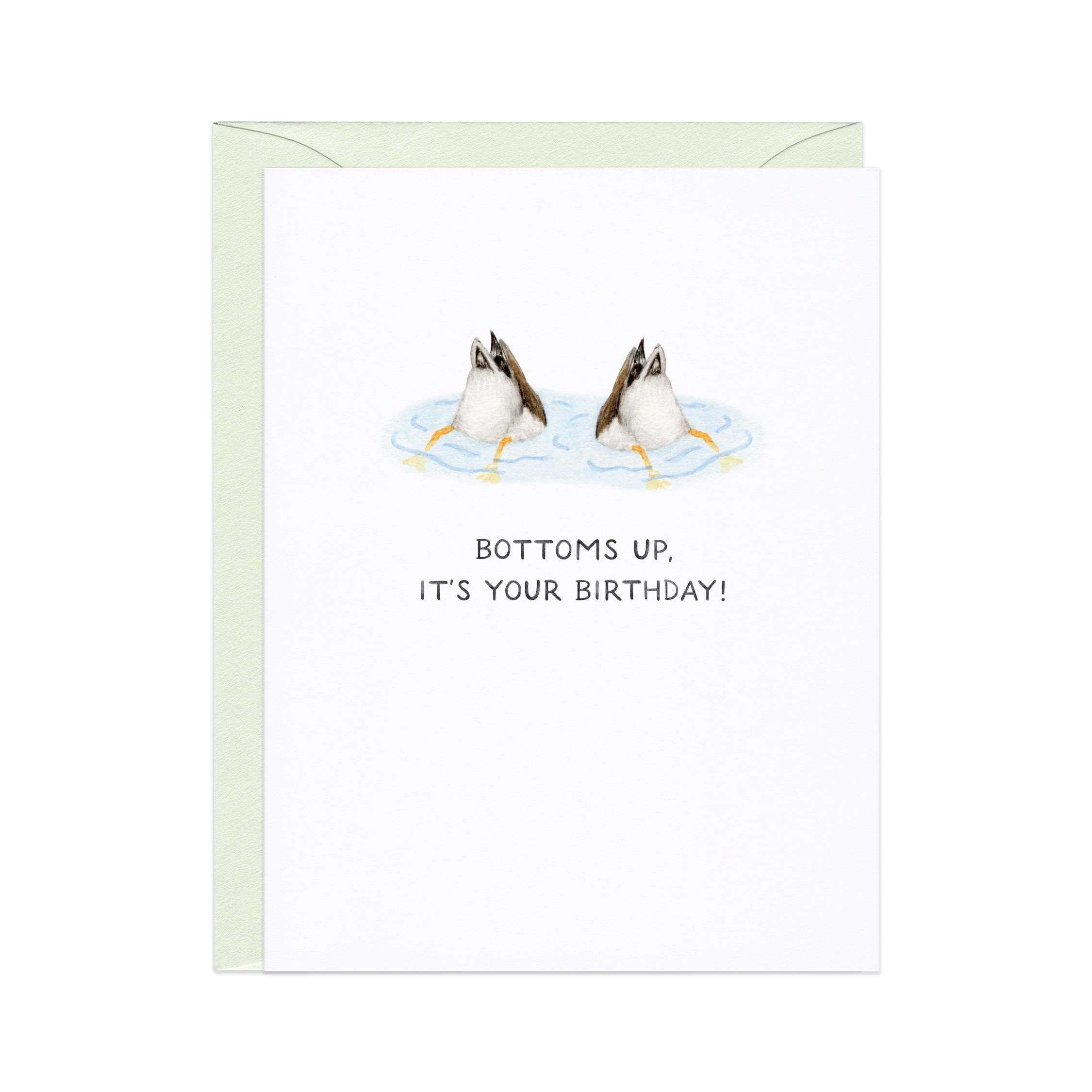 Bottoms Up Ducks Birthday Card