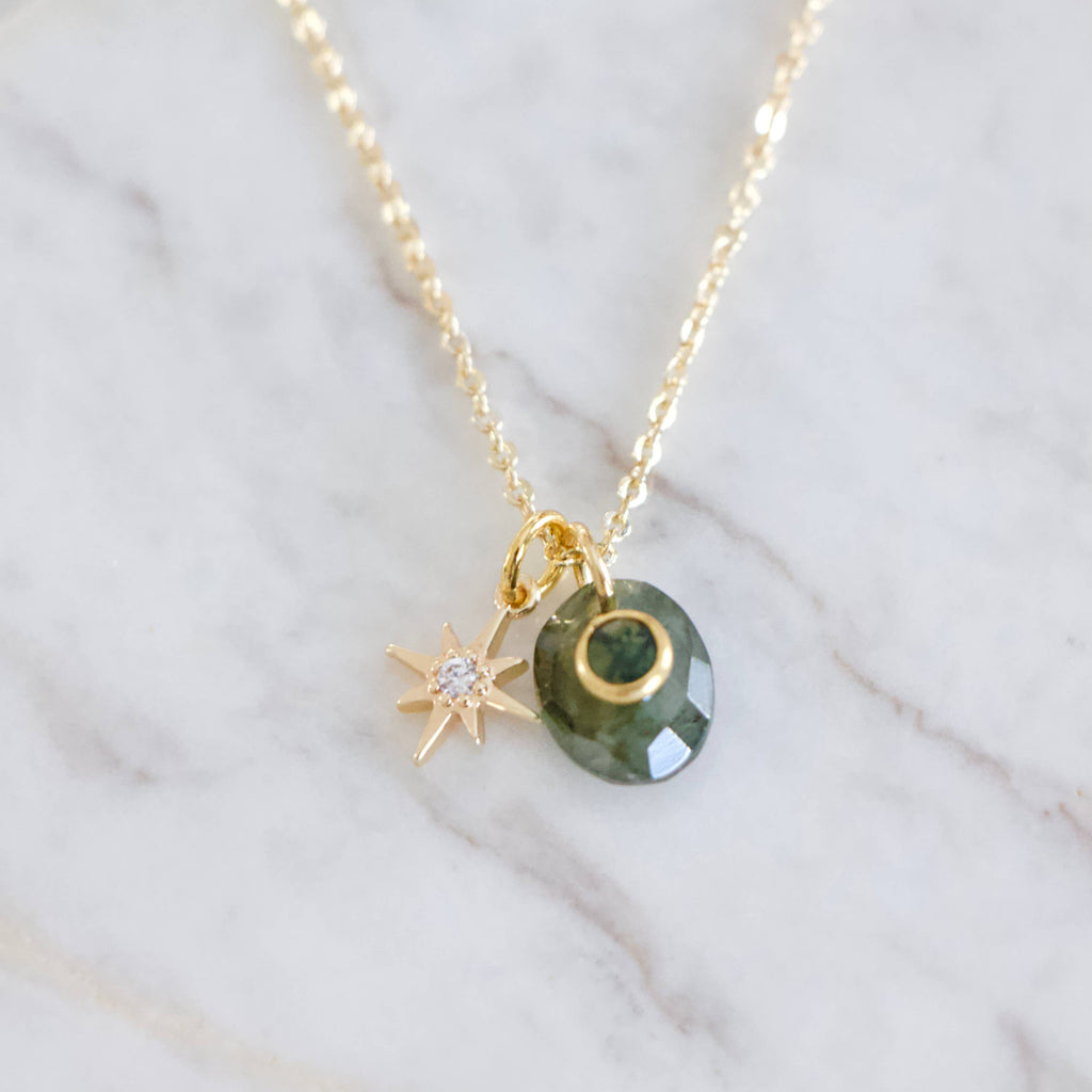 Labradorite Star Necklace 