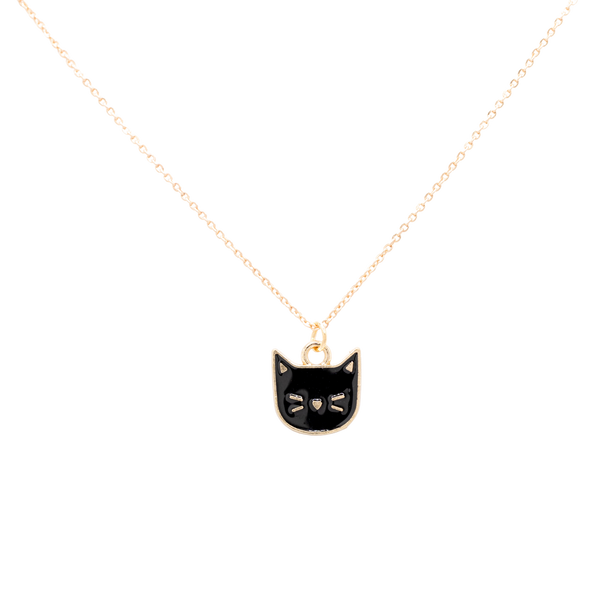 Black Cat Charm Necklace