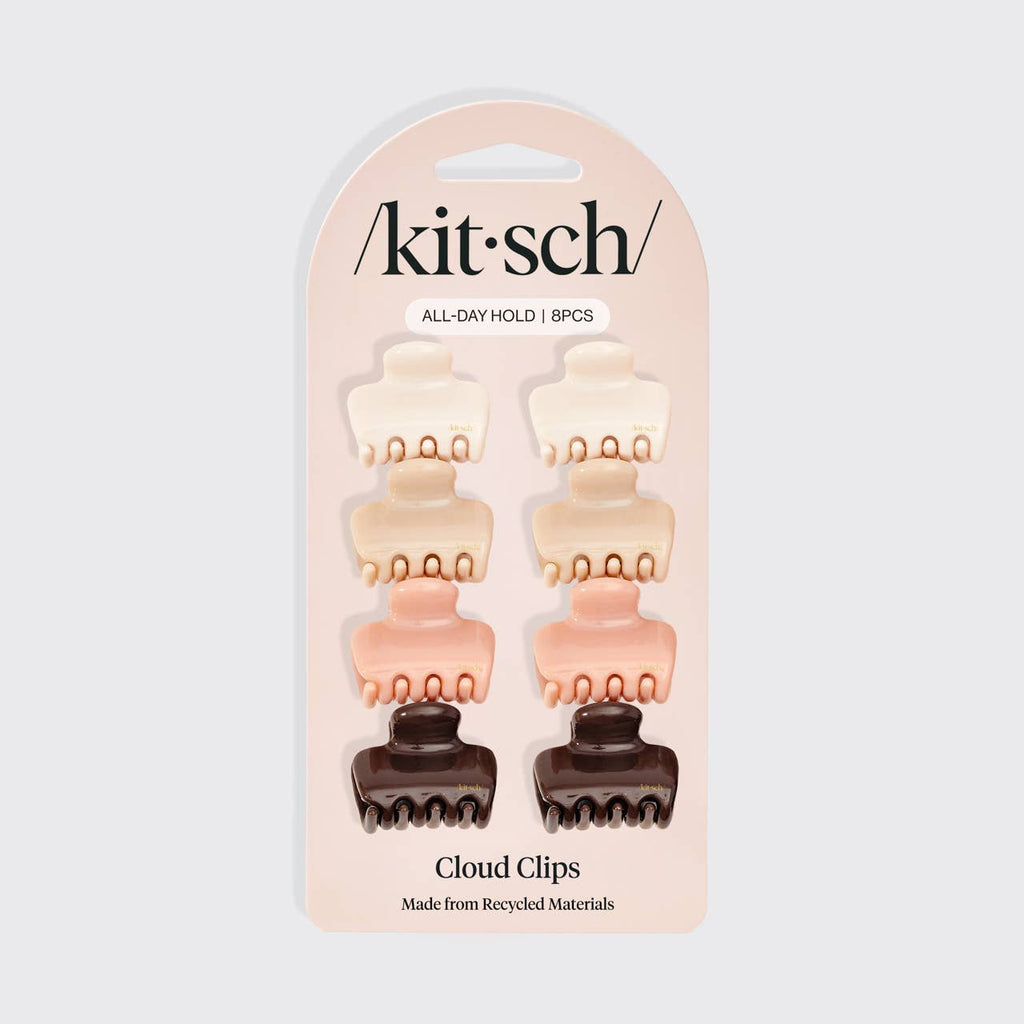Mini Cloud Claw Clips 8pc Set | Rosewood