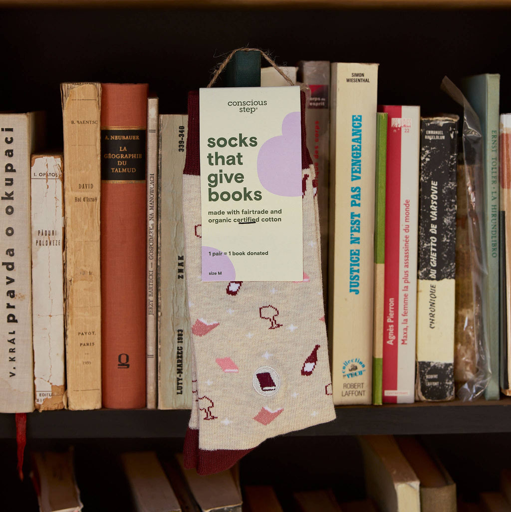Socks that Give Books | Books and Wine