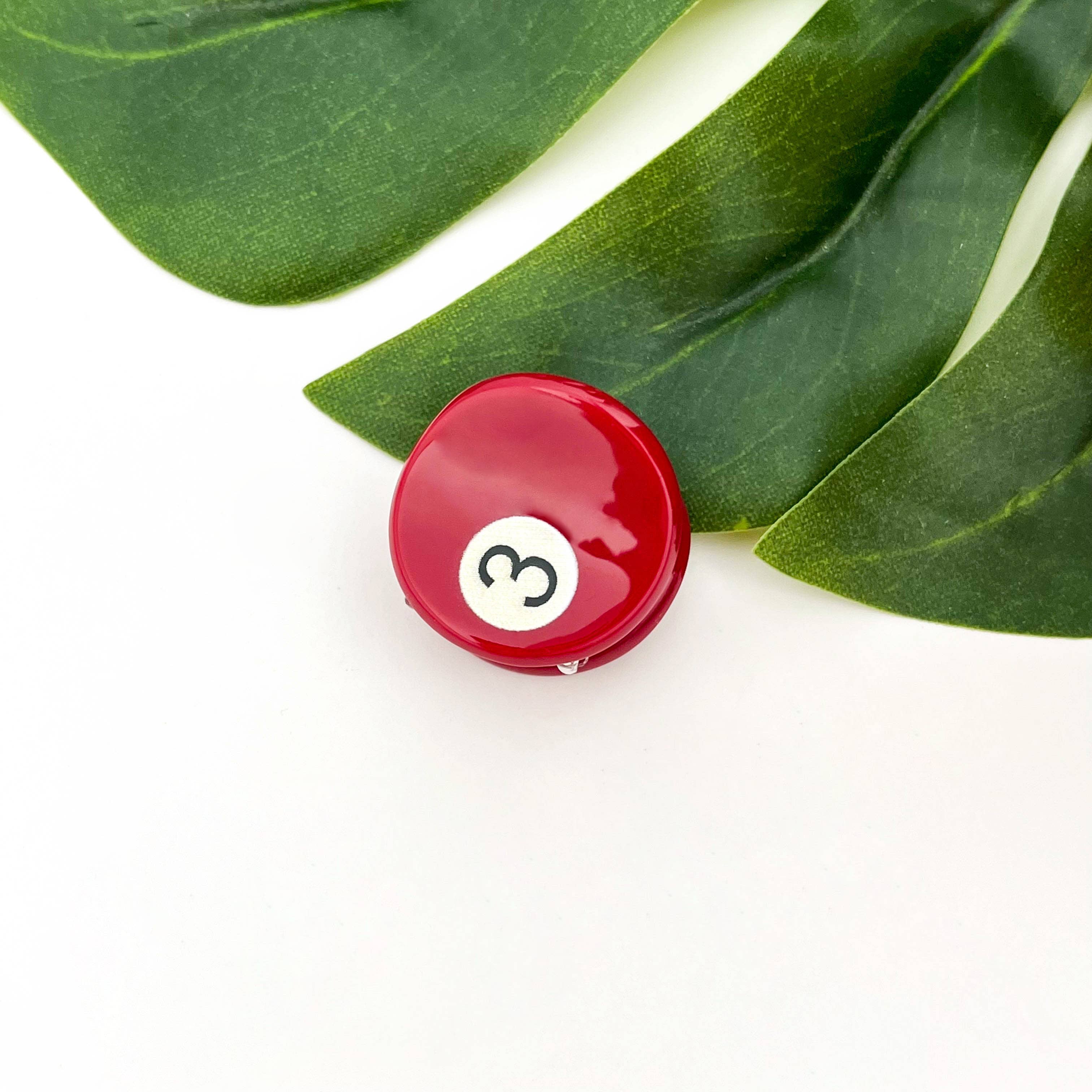 TheDivaSoap - Mini Billiard Ball Acetate Claw Clip, Colorful Hair Clip
