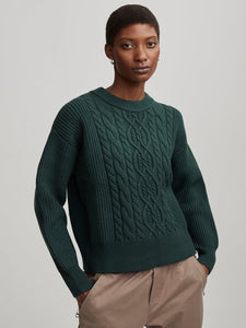 Women's Mondain Cable Knit | Dark Forest