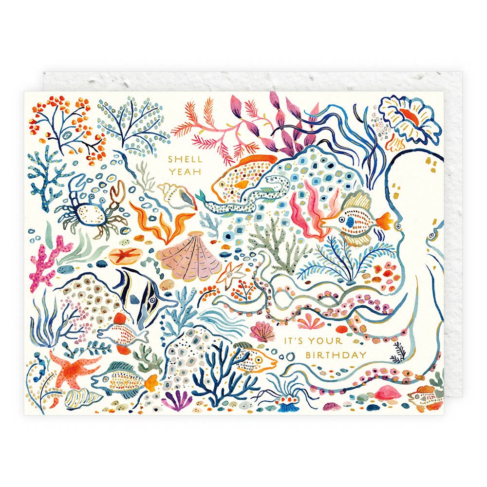 Seedlings - Shell, Yeah - Birthday Card