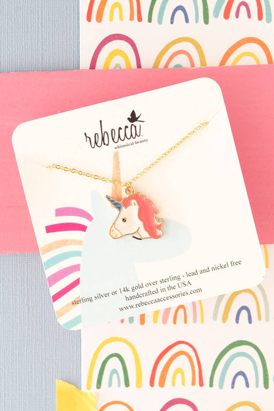 Birthday Unicorn Charm Necklace