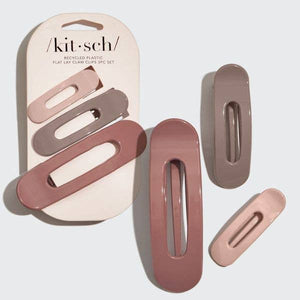 Flat Lay Claw Clip 3pc- Terracotta