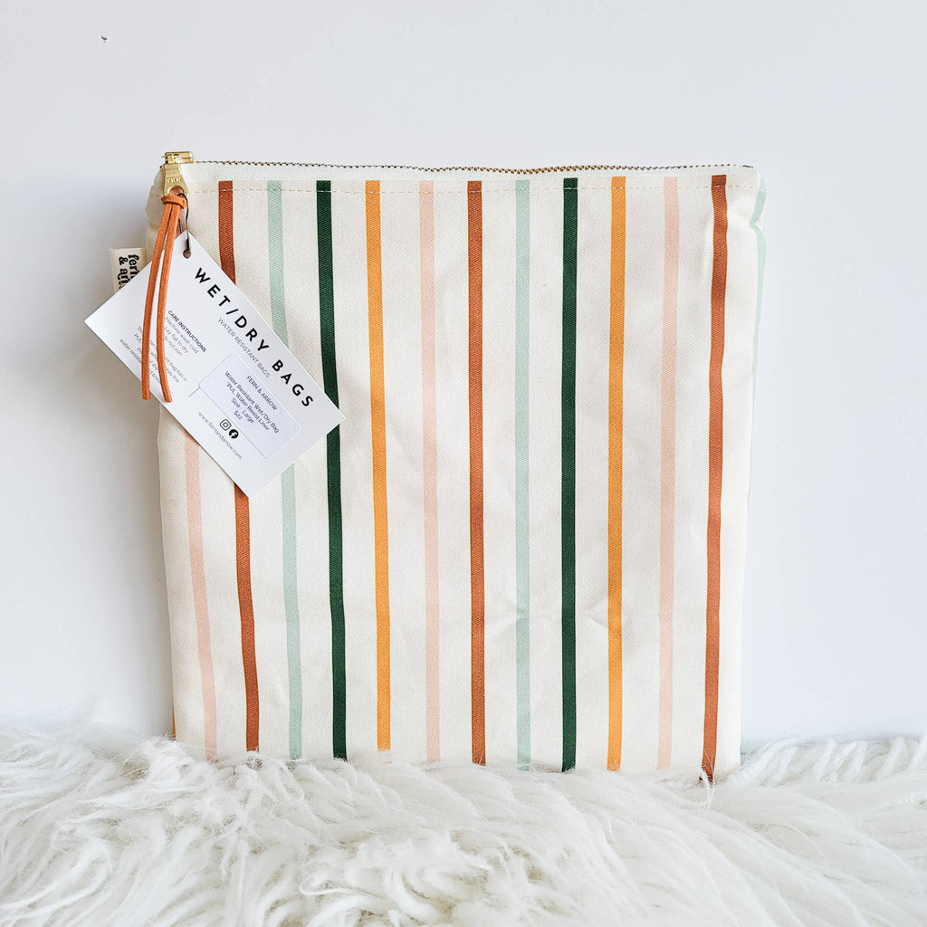 Water Resistant Wet/Dry Bag | Juliette Stripe
