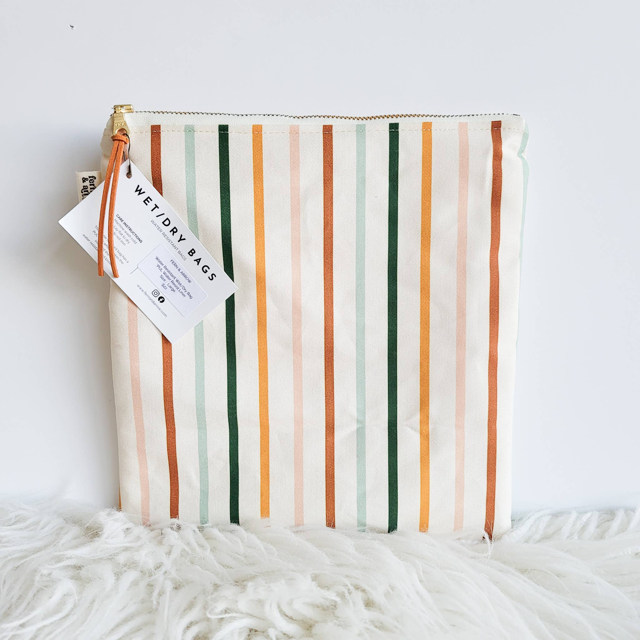 Water Resistant Wet/Dry Bag | Juliette Stripe
