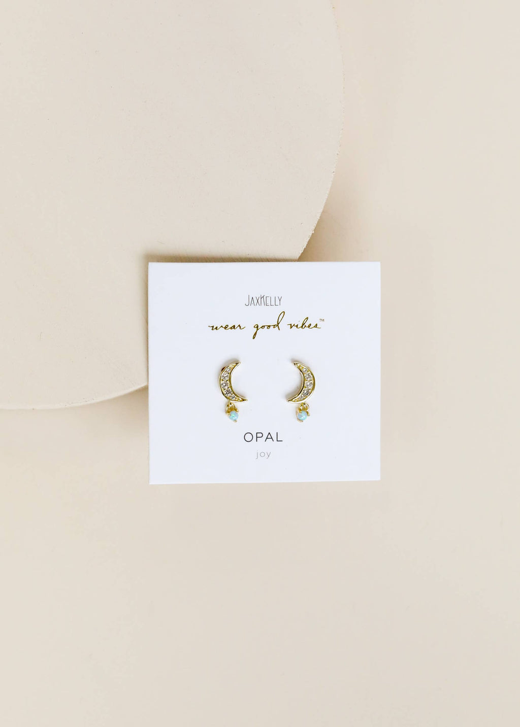 Moon Drop Earrings | Opal