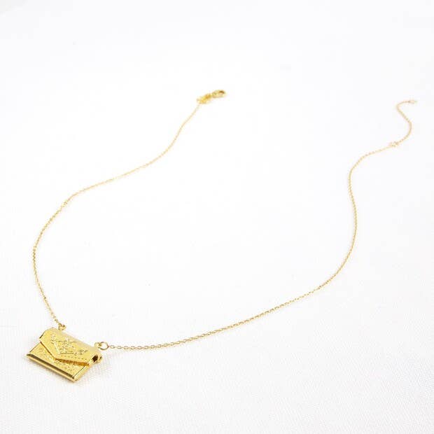 Envelope Locket | Gold