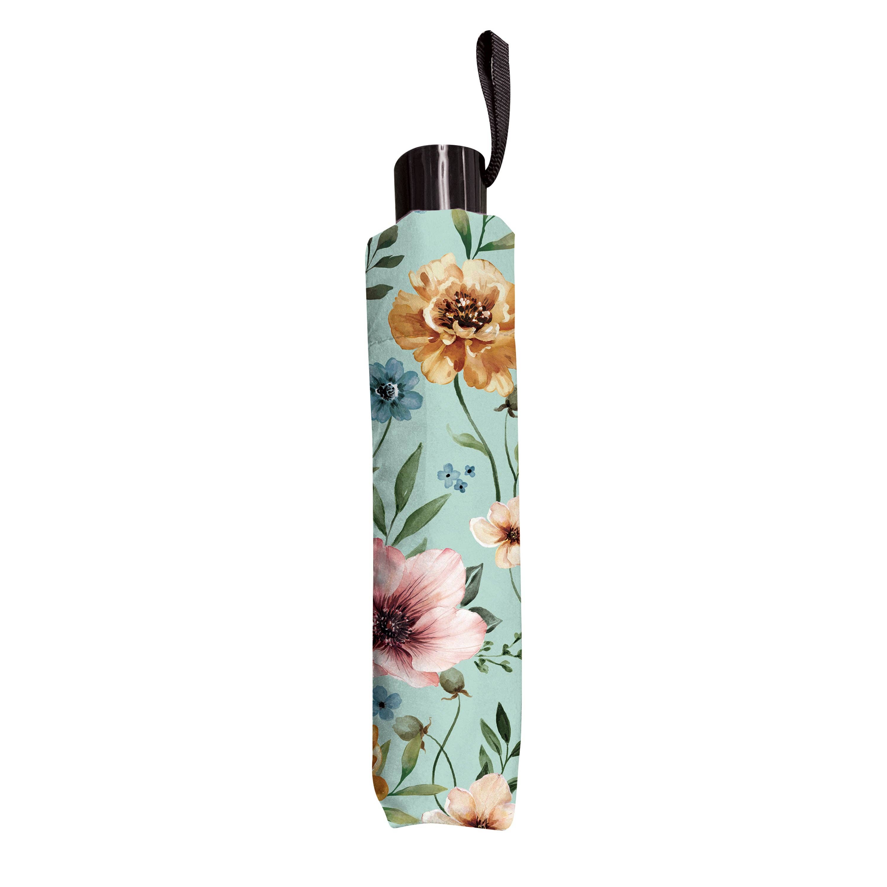 Evergreen Enterprises - Petal & Plow Umbrella Manual Compact with Sleeve, Florals, 3
