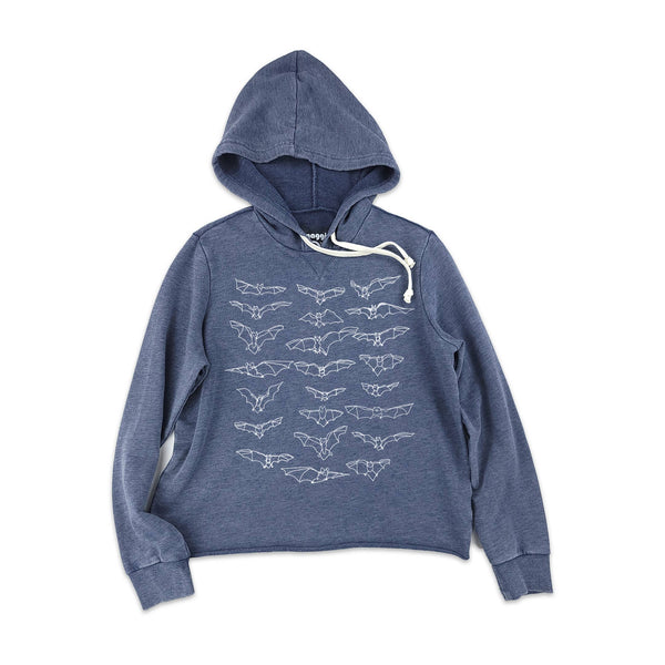 Bats Liv French Terry Hoodie: Plum