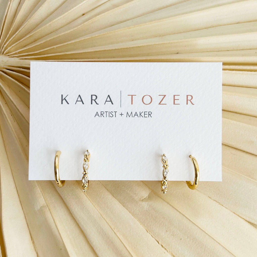 Marquise Hoop Stacking Set #15