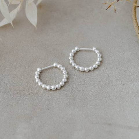 Pinpoint Hoops | Silver