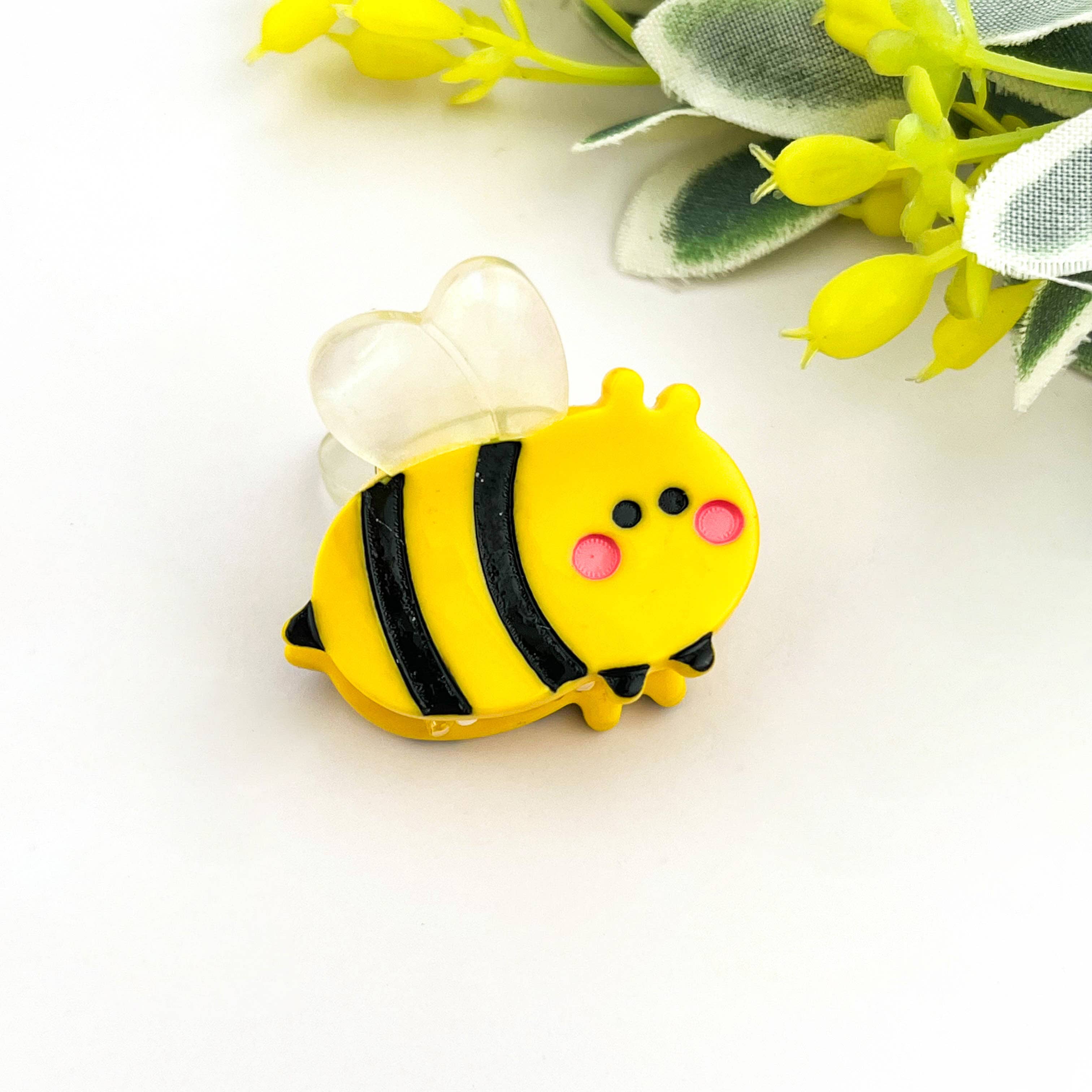 TheDivaSoap - Mini Bee Hair Claw Clip, Insect Hair Clip