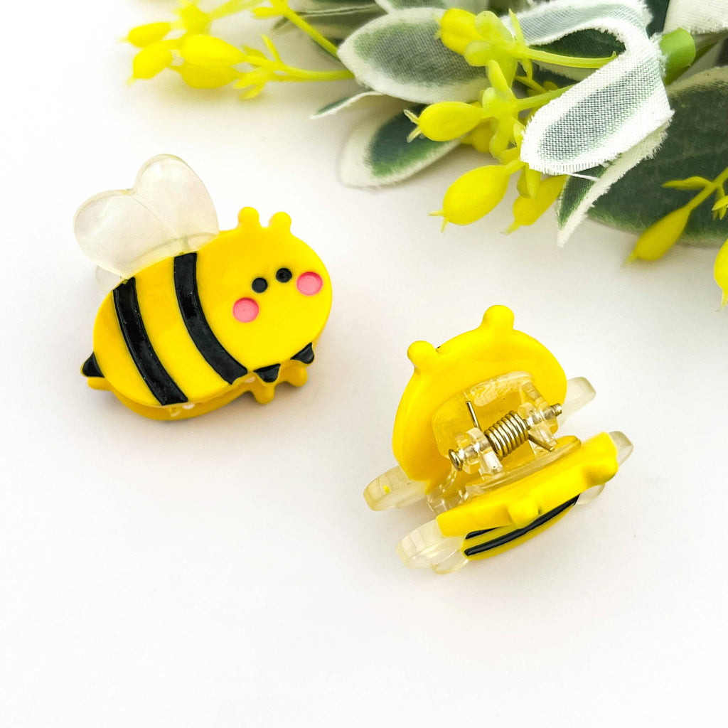 TheDivaSoap - Mini Bee Hair Claw Clip, Insect Hair Clip