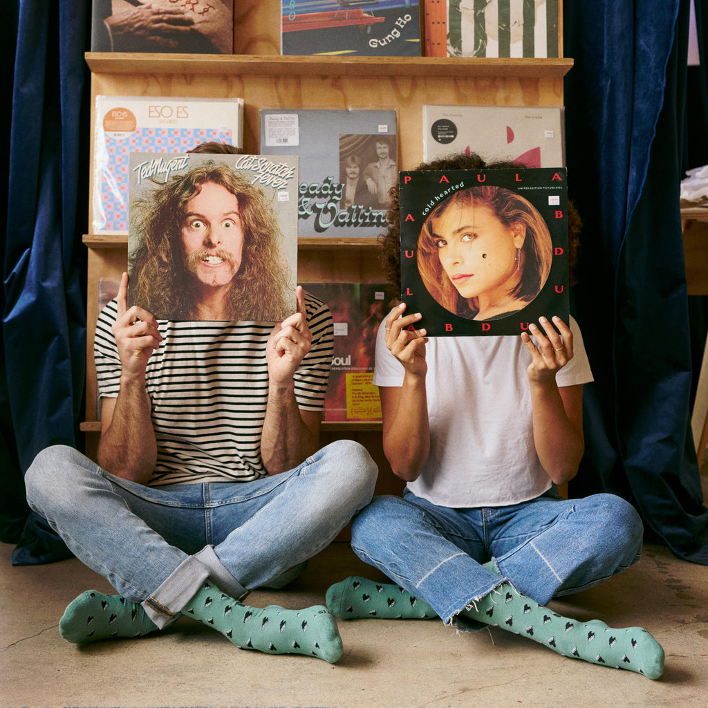 Socks that Support Music (Green Pianos)
