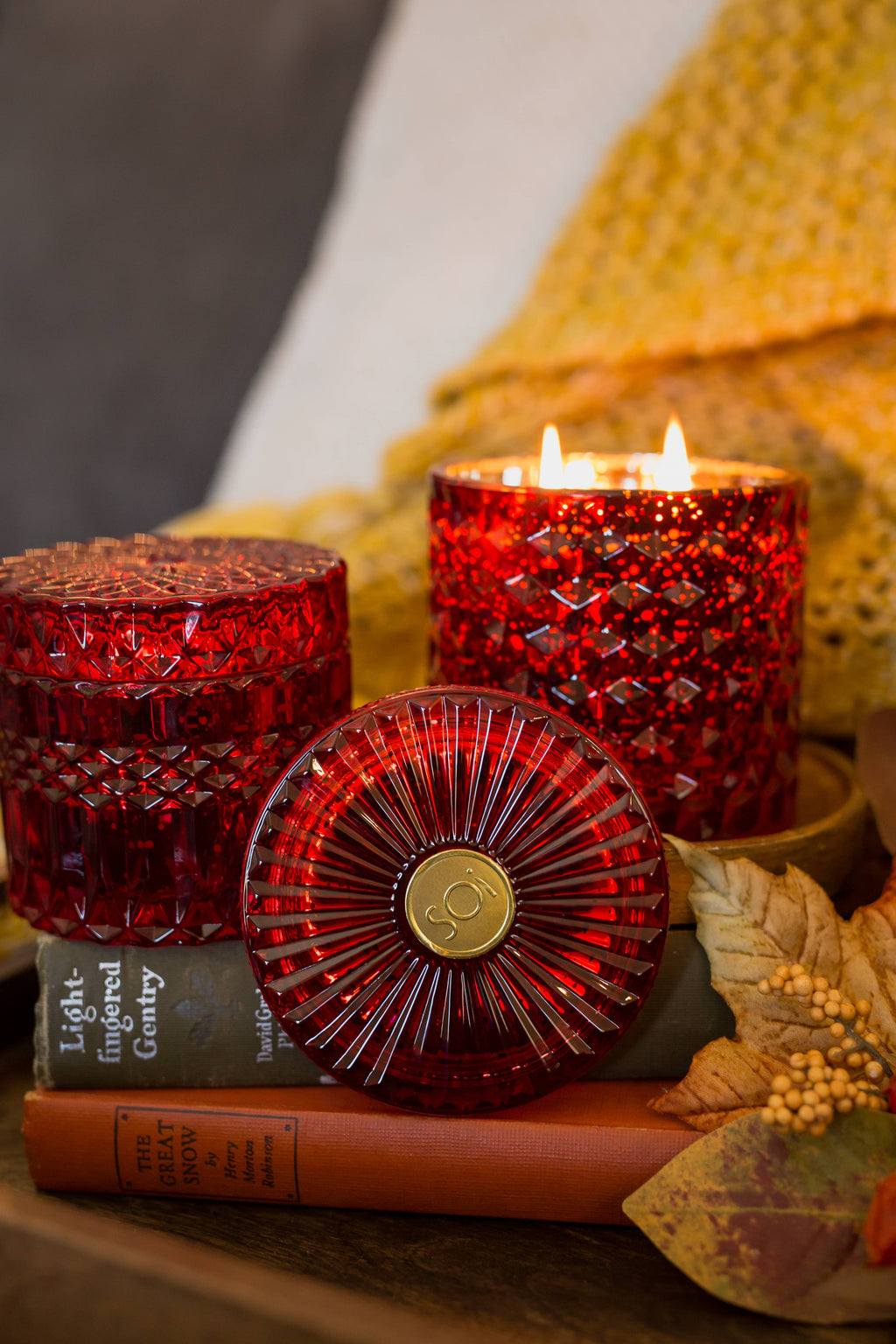 Holiday Spice 8oz Shimmer Candle