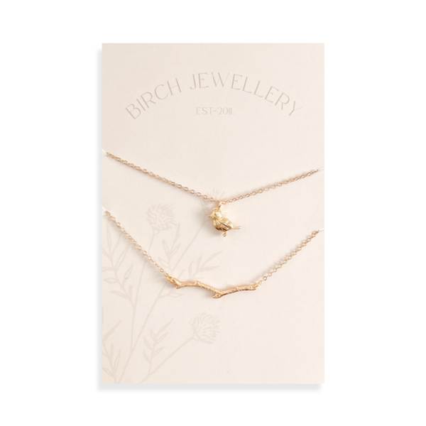 Bird & Branch Necklace Set