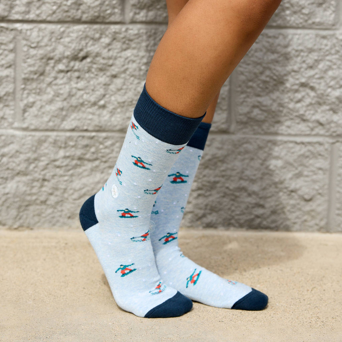 Socks that Support Youth Sports | Blue Skiers