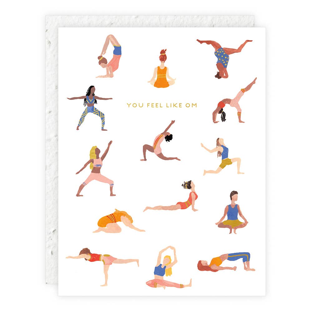 Seedlings - Feel Like Om - Friendship Card