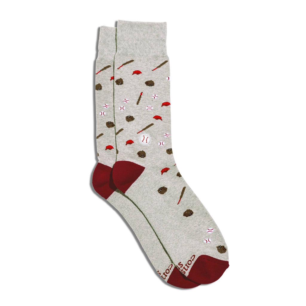 Socks that Support Youth Sports (Baseballs)