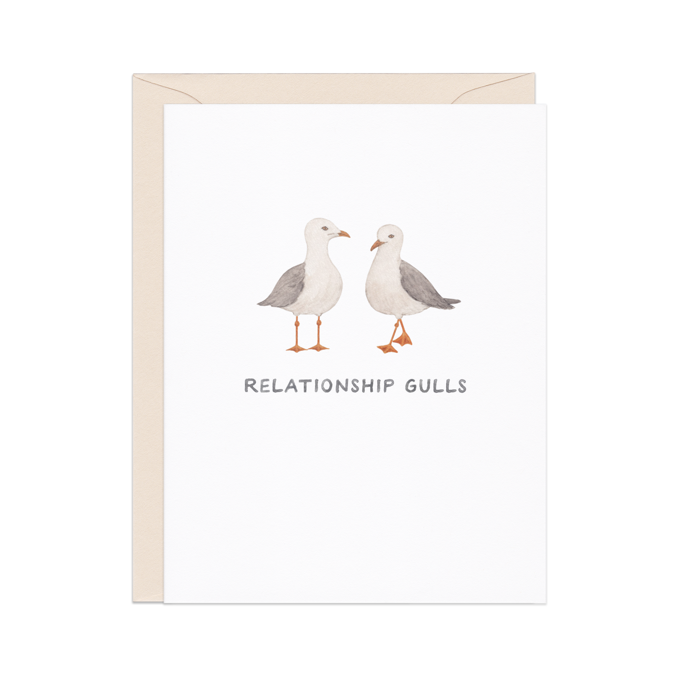 Relationship Gulls  Anniversary Card