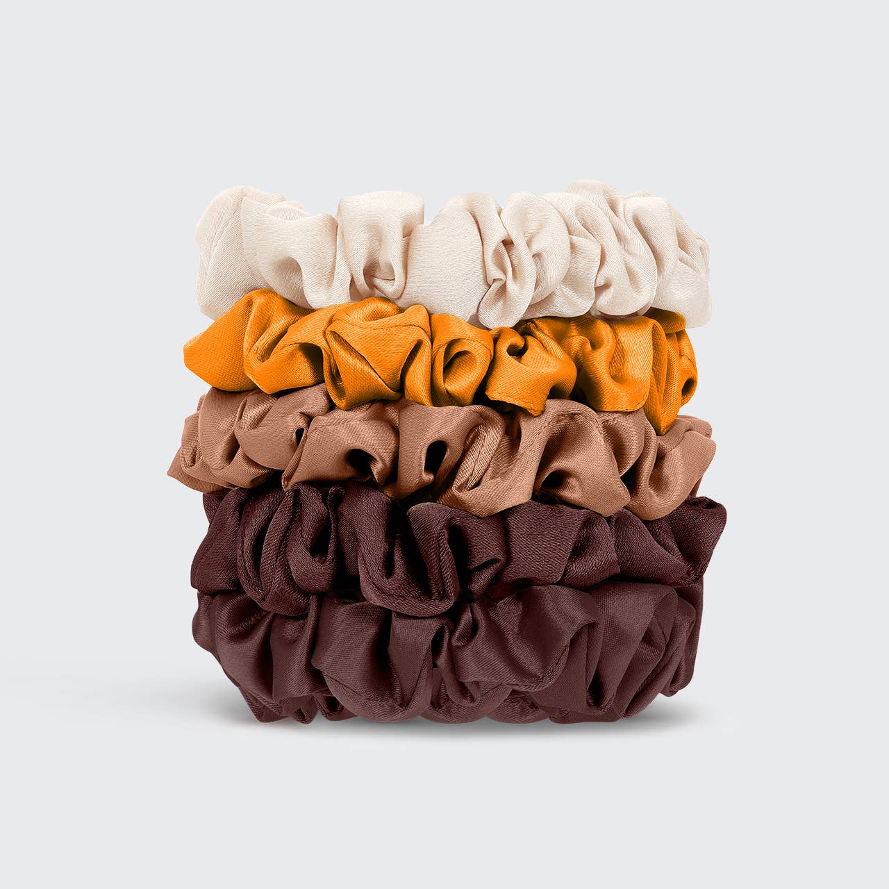Satin Petite Scrunchies 5pc Set-Sedona