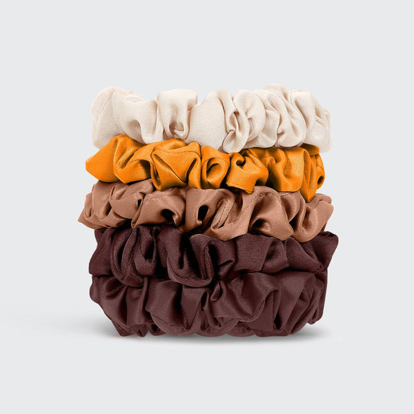 Satin Petite Scrunchies 5pc Set-Sedona