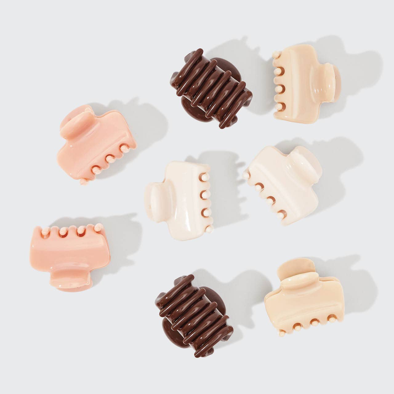 Mini Cloud Claw Clips 8pc Set | Rosewood