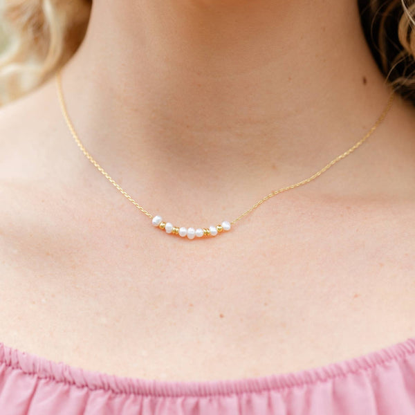 Delicate Pearl Accented Necklace