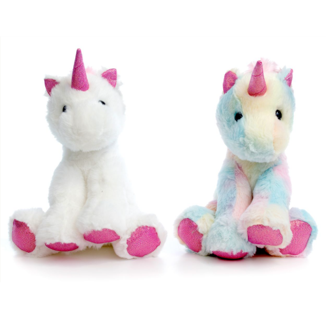 9"H Assorted Plush Unicorns
