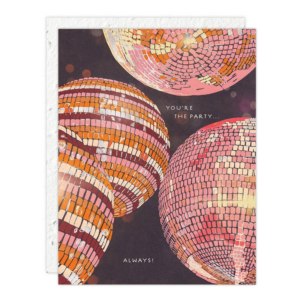 Seedlings - Disco - Birthday Card