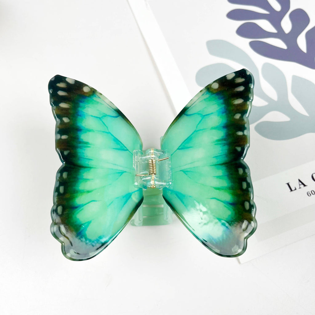 TheDivaSoap - Acetate large butterfly hair clip animal claw clips