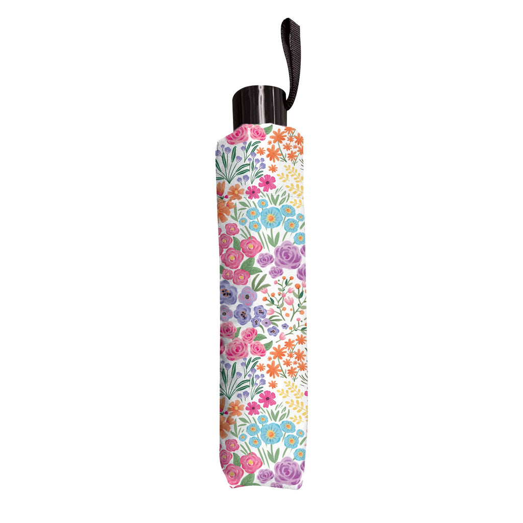 Evergreen Enterprises - Bunny Blooms Umbrella Manual Compact with Sleeve, Floral Dit